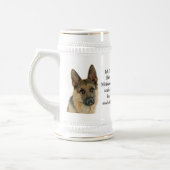 ジャーマン・シェパードの恋人の歓喜 ビールジョッキ (左)