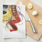 ジャーマン・シェパードの所有者の台所タオル キッチンタオル (四つ折り)