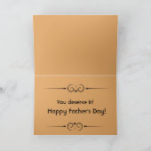 ジャーマン・シェパードの父の日カード カード (内部)