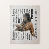 ジャーマン・シェパードの特性のパズル ジグソーパズル (縦)