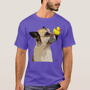 ジャーマン・シェパードの犬およびアヒル Tシャツ