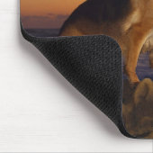 ジャーマン・シェパードの犬またはアルザス人のポートレート マウスパッド (コーナー)