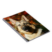 ジャーマン・シェパードの紅葉 ノートブック (右側)