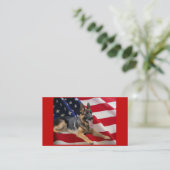 ジャーマン・シェパードの繁殖動物の名刺 名刺 (スタンド正面)