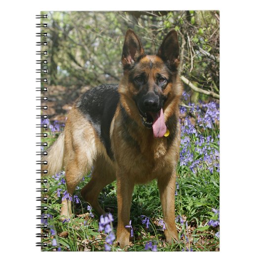 ジャーマン・シェパードの置くこと ノートブック (正面)