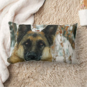 ジャーマン・シェパードの装飾用クッション ランバークッション (ブランケット)