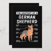 ジャーマン・シェパードの解剖学 招待状 (正面/裏面)