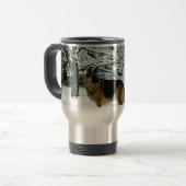 ジャーマン・シェパードの通勤者のコーヒー・マグ トラベルマグ (正面左)