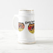 ジャーマン・シェパードのBierの猟犬 ビールジョッキ (正面左)