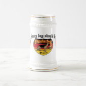 ジャーマン・シェパードのBierの猟犬 ビールジョッキ (中央)