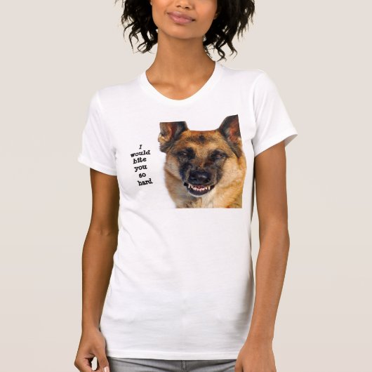 ジャーマン・シェパードのTシャツ Tシャツ (正面)