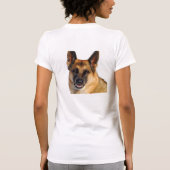 ジャーマン・シェパードのTシャツ Tシャツ (裏面)
