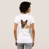 ジャーマン・シェパードのTシャツ Tシャツ (裏面フル)