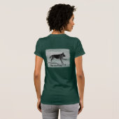 ジャーマン・シェパードのTシャツ Tシャツ (裏面フル)