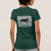 ジャーマン・シェパードのTシャツ Tシャツ (裏面)