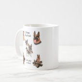 ジャーマン・シェパードは愛し易いです! コーヒーマグカップ (正面左)