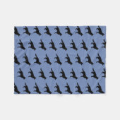 ジャーマン・シェパードは色を選びます フリースブランケット (正面(横))