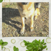 ジャーマン・シェパードタオル キッチンタオル (折り畳み)