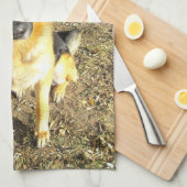 ジャーマン・シェパードタオル キッチンタオル (四つ折り)