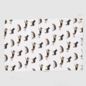 ジャーマン・シェパードパターン(白い) ゴルフタオル (横)