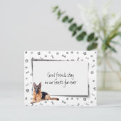 ジャーマン・シェパードペットシンパシー喪失 ポストカード (スタンド正面)