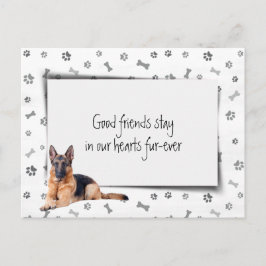 ジャーマン・シェパードペットシンパシー喪失 ポストカード