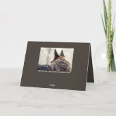 ジャーマン・シェパードペット損失の悔やみや弔慰 カード (裏面)