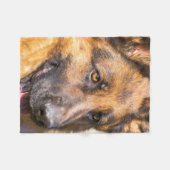 ジャーマン・シェパード毛布-ドイツのshedder! フリースブランケット (正面(横))