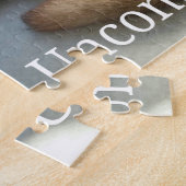 ジャーマン・シェパード無条件愛写真のパズル ジグソーパズル (側面)