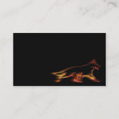 ジャーマン・シェパード犬が付いている名刺 名刺 (正面)