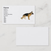 ジャーマン・シェパード犬のプロフィールカード 名刺 (正面/裏面)