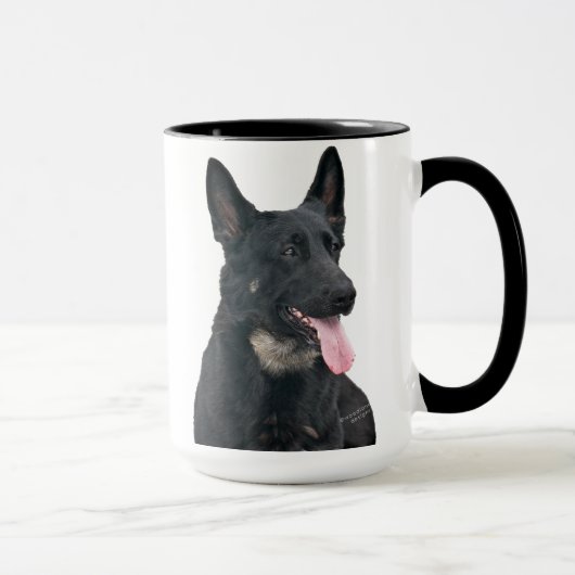 ジャーマン・シェパード犬のマグ マグカップ (右)