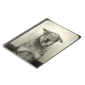 ジャーマン・シェパード犬のヴィンテージのテーマの螺線形ノート ノートブック (左側)