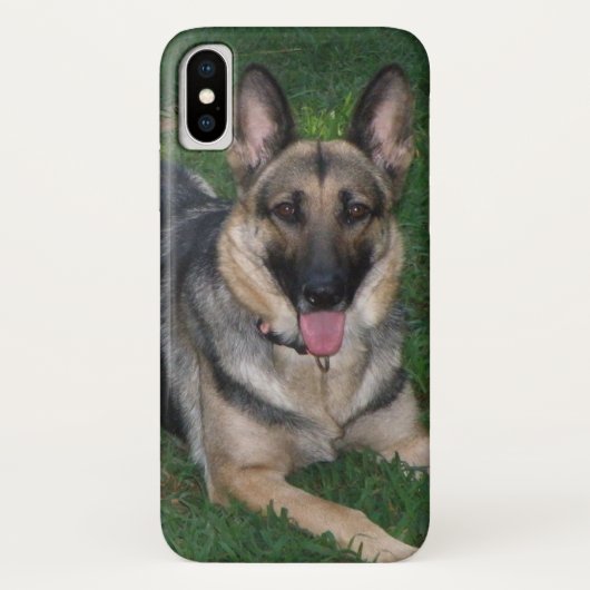 ジャーマン・シェパード犬の例 Case-Mate iPhoneケース (裏面)