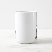 ジャーマン・シェパード犬の漫画 コーヒーマグカップ (中央)