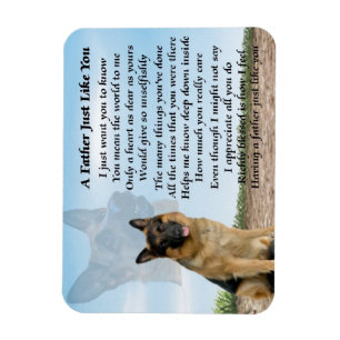 ジャーマン・シェパード犬の父の詩の磁石 マグネット