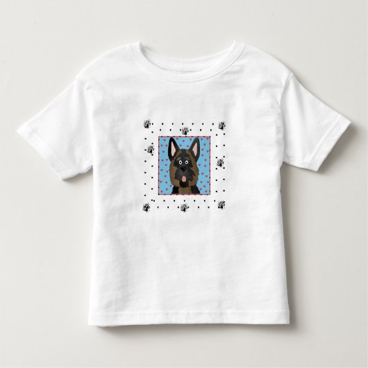 ジャーマン・シェパード犬のTシャツおよびギフト トドラーTシャツ (正面)