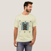 ジャーマン・シェパード犬のTシャツおよびギフト Tシャツ (正面フル)