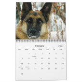 ジャーマン・シェパード犬2013のカレンダー カレンダー (2月 2027)
