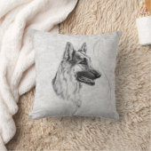 ジャーマン・シェパード犬 クッション (ブランケット)