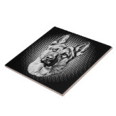 ジャーマン・シェパード犬 タイル (側面)