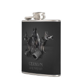 ジャーマン・シェパード犬- GSD フラスク (左)
