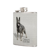 ジャーマン・シェパード犬- GSD フラスク (左)