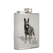 ジャーマン・シェパード犬- GSD フラスク (右)