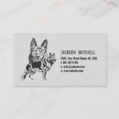 ジャーマン・シェパード犬- GSD 名刺 (正面)