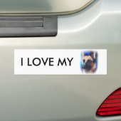 ジャーマン・シェパード車のバンパーステッカー バンパーステッカー (車上)