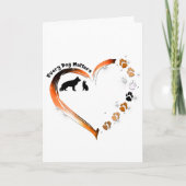 ジャーマン・シェパード すべての犬は大切 心 ペット パウズ カード (正面)