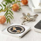 ジャーマン・シェパード キーホルダー (側面)