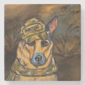 ジャーマン・シェパード ストーンコースター (正面)