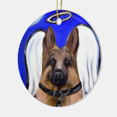 ジャーマン・シェパード セラミックオーナメント (左)